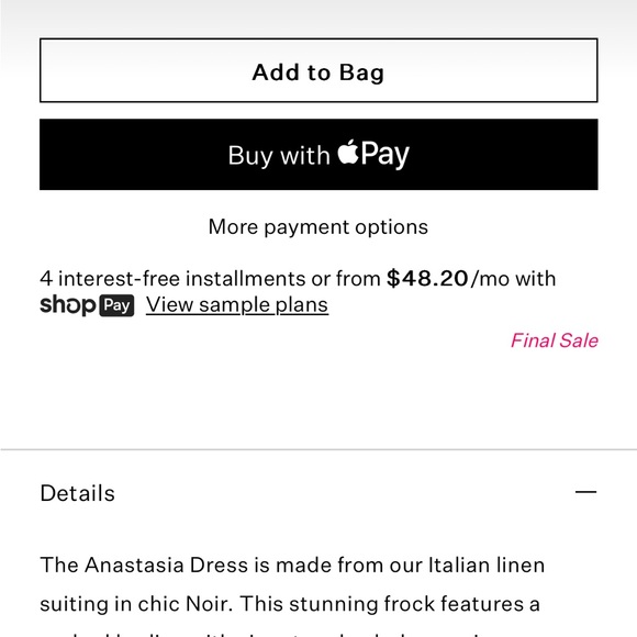 NWT Ulla Johnson bought it on sale for $534 +tax +shipping $ 578.72 final sale - Picture 6 of 7